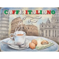 Cafe Italiano Metal Sign 400 x300mm
