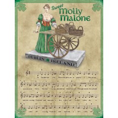 Sweet Molly Malone Metal Sign 400 x300mm