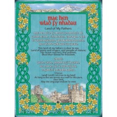 Mae Hen Wlad Fy Nhadou Metal Sign 400 x300mm