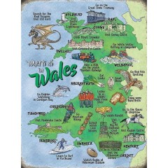 What To Do In Wales Metal Sign 400 x300mm