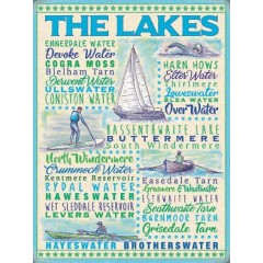 The Lakes Metal Sign 400 x300mm