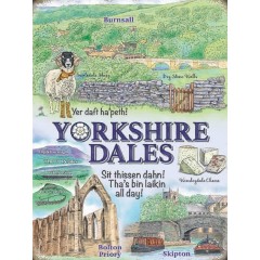 Yorkshire Dales Metal Sign 400 x300mm