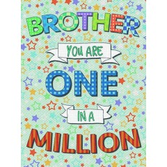 Brother One In A Million Metal Sign 400 x300mm