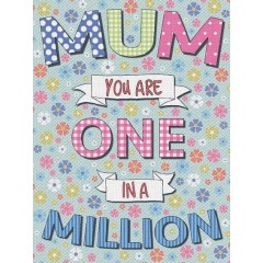 Mum One In A Million Metal Sign 400 x300mm