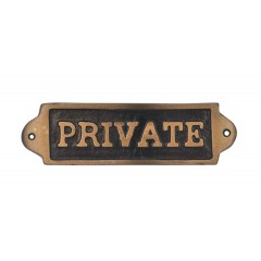 PRIVATE - METAL SIGN