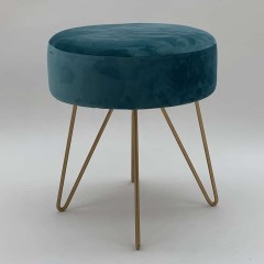 BLUE WOODEN STOOL