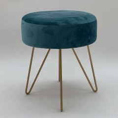 BLUE WOODEN STOOL