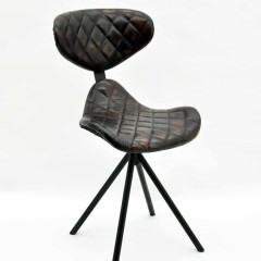 92x46x53cm LEATHER CHAIR