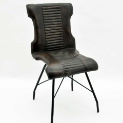 92x46x53cm LEATHER CHAIR