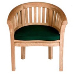 PEANUT CHAIR GREEN OUTDOOR CUSHION ONLY