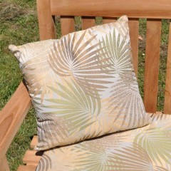 45X45CM OUTDOOR BAMBOO LEAF FILLED CUSHION