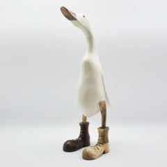 45cm CREAM BODY BOOTS PAINTED DUCK
