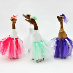 ASSORTED COLOUR DUCK WITH SKIRT
