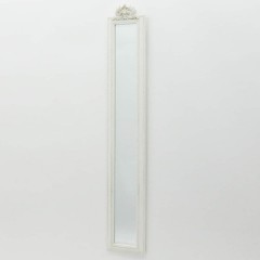 13 X 109CM ANTIQUE WHITE MIRROR