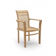 96CM STACKING SCROLL BACK CHAIR