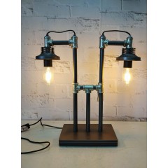 48CM METAL INDUSTRIAL PIPPING TABLE LAMP