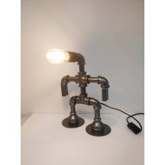30CM METAL INDUSTRIAL PIPPING TABLE LAMP