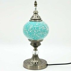 TURQUOISE CRAFT TABLE LAMP
