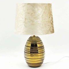 39CM GOLD LAMP AND SHADE
