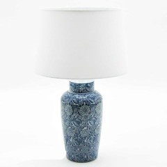 BLUE & WHITE LAMP BASE