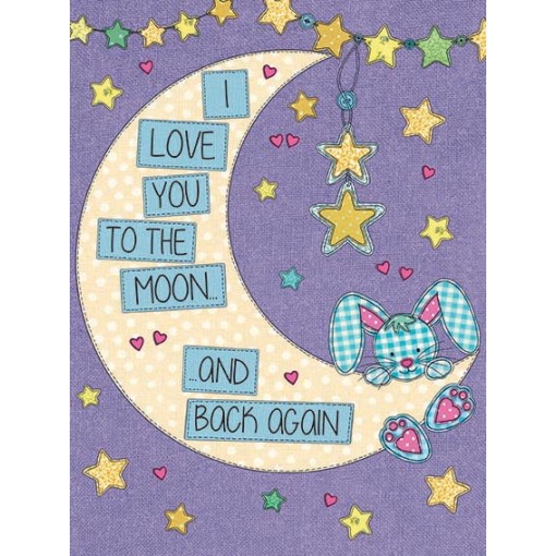I Love You To The Moon Metal Sign 400 x300mm