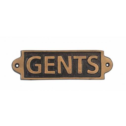 GENTS - METAL SIGN