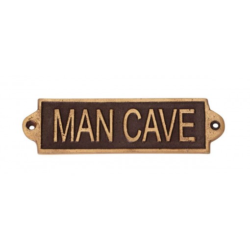 MAN CAVE- METAL SIGN