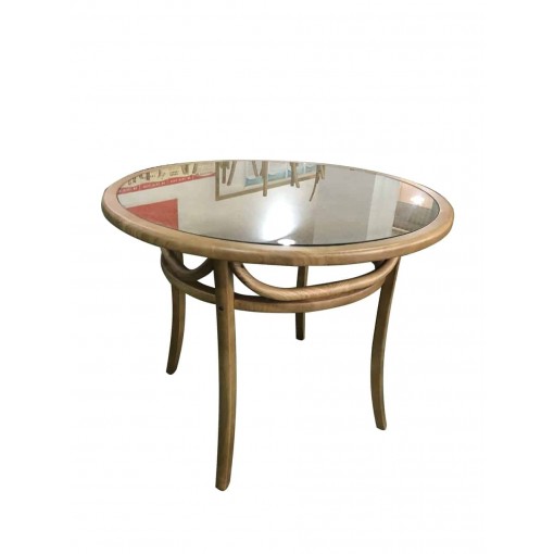 NATURAL ROUND WOODEN TABLE