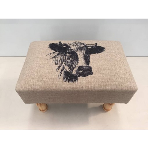 COW FOOTSTOOL 40CMX25CMX25CM