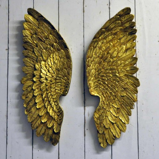 70CM ANTIQUE GOLD LEFT / RIGHT WINGS