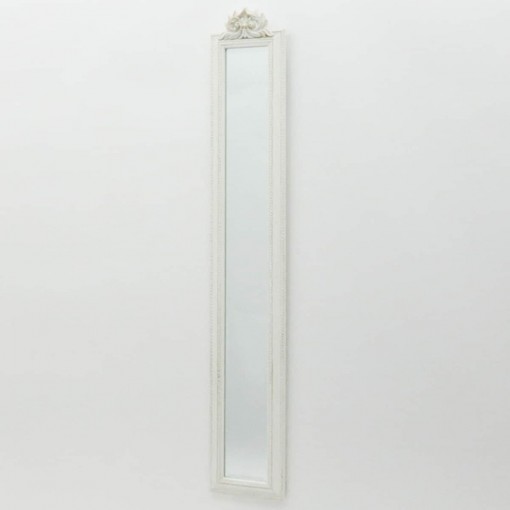 13 X 109CM ANTIQUE WHITE MIRROR