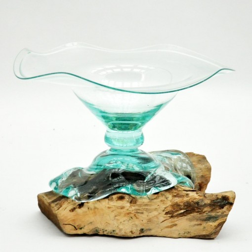 TEAK ROOT WITH GLASS