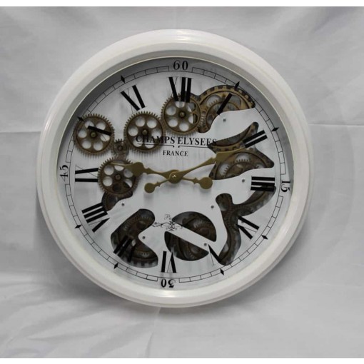 52.5CM WHITE WALL CLOCK