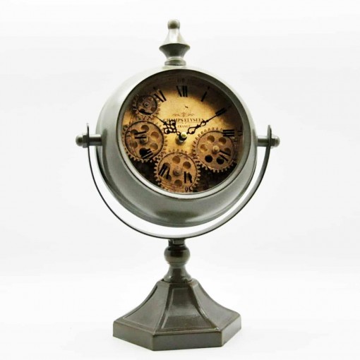 37.5CM GREEN TABLE CLOCK