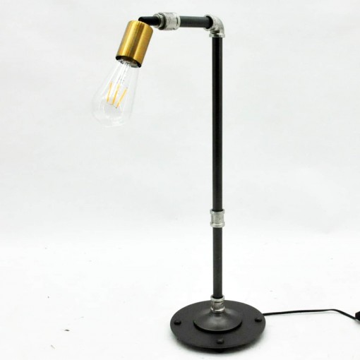64CM METAL BLACK TABLE LAMP (G125)