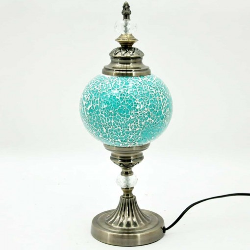 TURQUOISE CRAFT TABLE LAMP