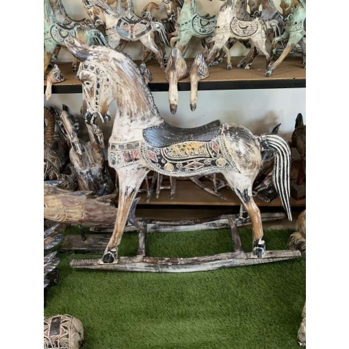 45 cm WOODEN HORSE